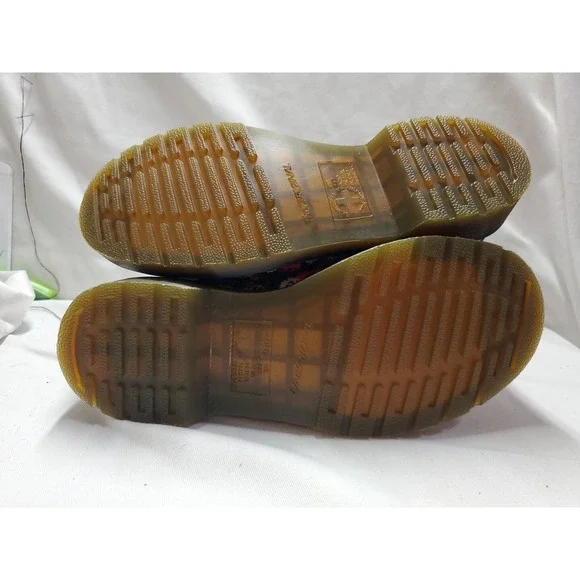 Dr. Martens 1460 Pascal Floral Mash Up Combat Boots Women Sz 5 Leather Lace Up - Picture 4 of 12